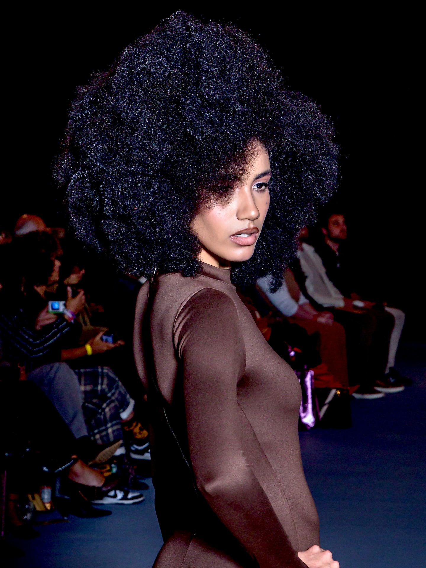 Model on the runway at Texture Takes the Stage